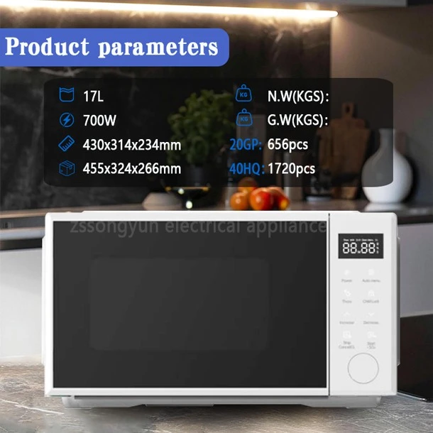 White And Gold Microwave high quality